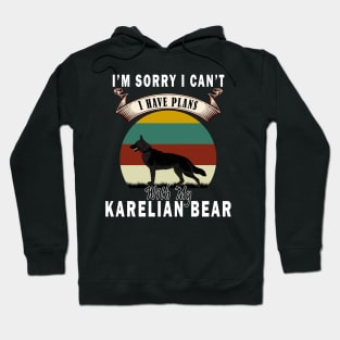 i'm sorry i can't i have plans with my karelian bear Hoodie